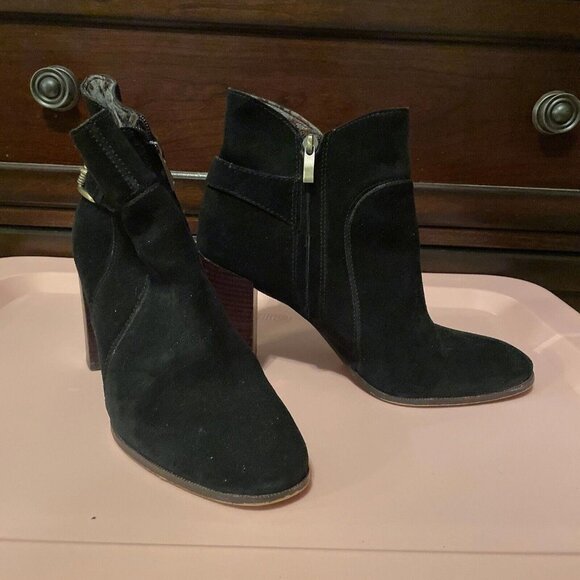 Sam Edelman Shoes - Sam Edelman Womens Black Suede Ankle Boots Size 9.5. Winter Boots. 4 Inch